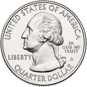 2014 Quarter - S - Everglades - Silver Proof obverse